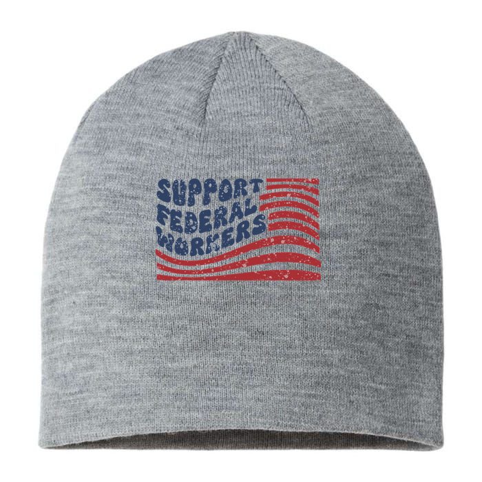 Support Federal Workers Flag Sustainable Beanie