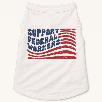 Support Federal Workers Flag Doggie Tank