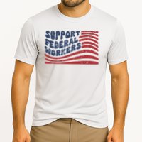 Support Federal Workers Flag Performance Shirt