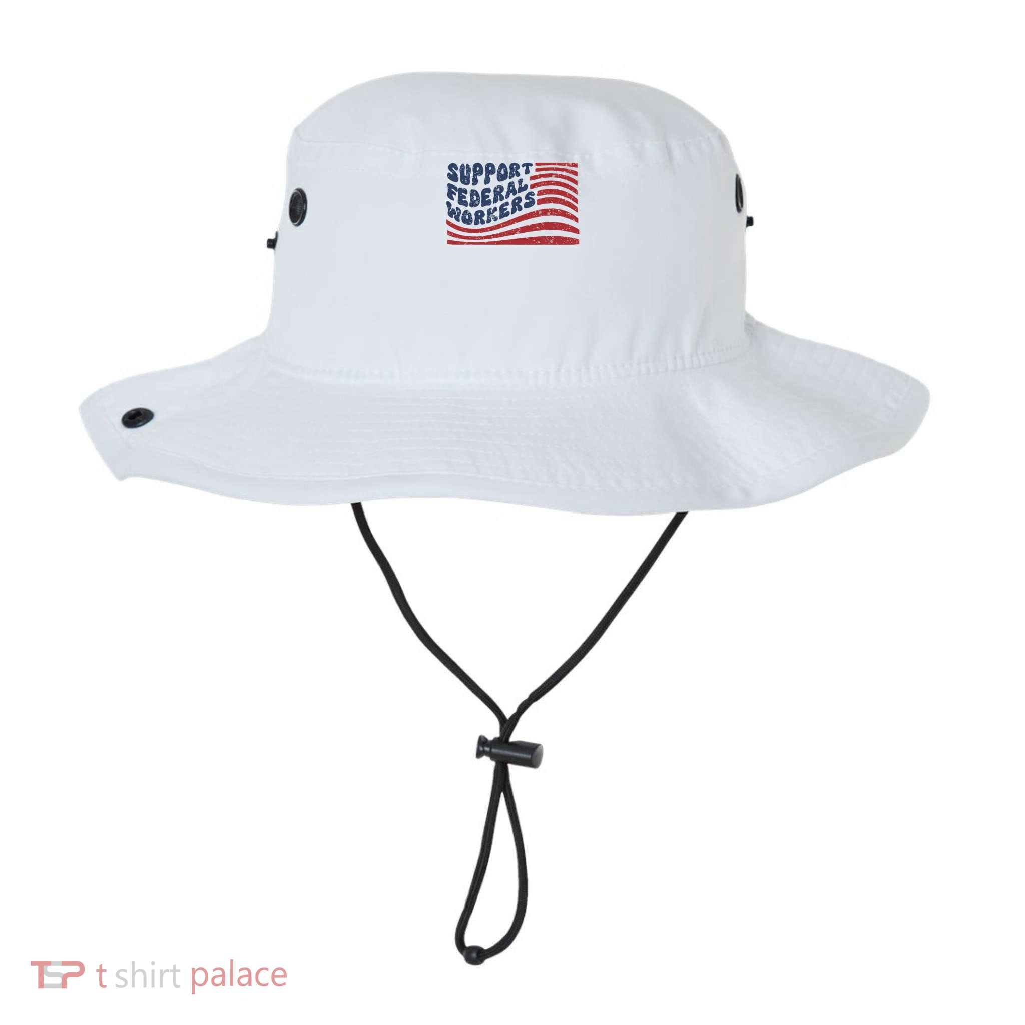 Support Federal Workers Flag Bucket Hat