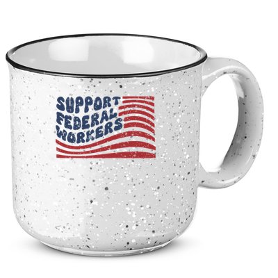 Support Federal Workers Flag 15oz Campfire Ceramic Mug