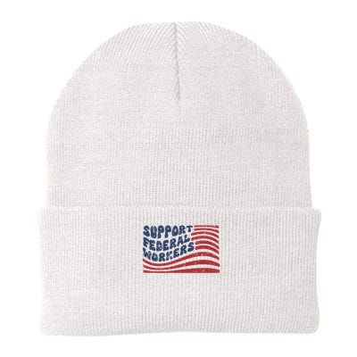 Support Federal Workers Flag Beanie