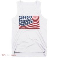Support Federal Workers Flag Tank Top