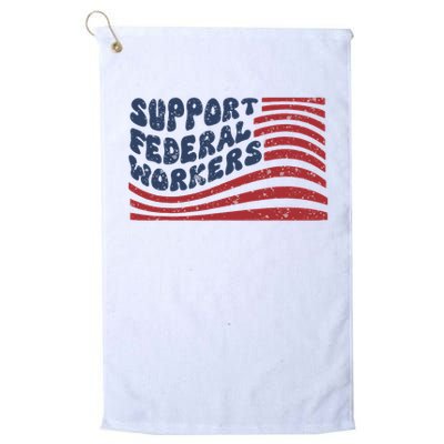 Support Federal Workers Flag Golf Towel