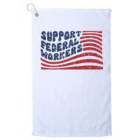Support Federal Workers Flag Golf Towel