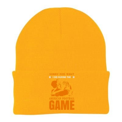 Sorry For What I Did During The American Football Game Knit Cap Winter Beanie