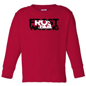 Scott Frost Warning Nebraska Husker Football Toddler Long Sleeve Shirt