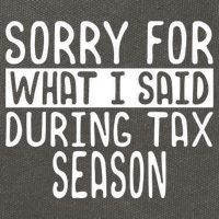 Sorry For What I Said During Tax Season Cotton Canvas Backpack