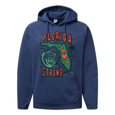 Support Florida Western Pray For Florida Strong Performance Fleece Hoodie