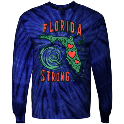 Support Florida Western Pray For Florida Strong Tie-Dye Long Sleeve Shirt