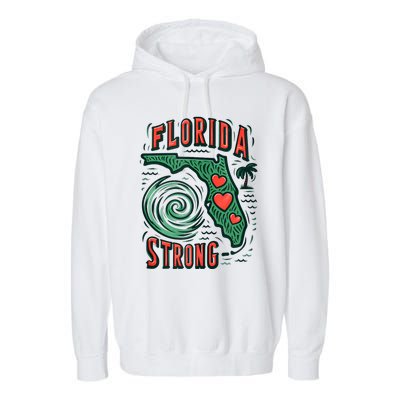 Support Florida Western Pray For Florida Strong Garment-Dyed Fleece Hoodie