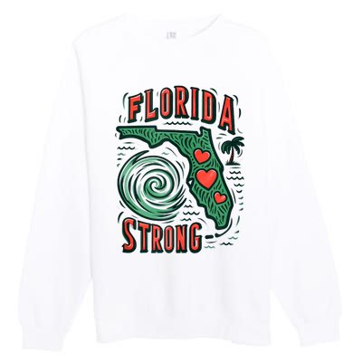 Support Florida Western Pray For Florida Strong Premium Crewneck Sweatshirt