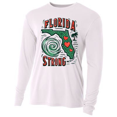 Support Florida Western Pray For Florida Strong Cooling Performance Long Sleeve Crew