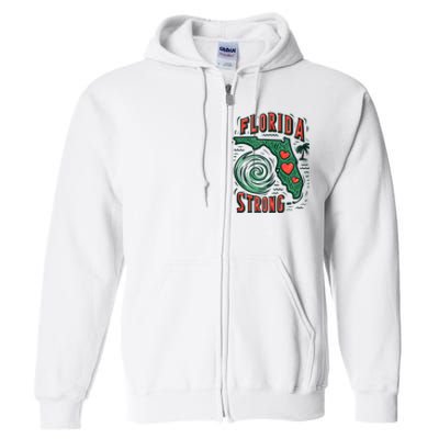 Support Florida Western Pray For Florida Strong Full Zip Hoodie