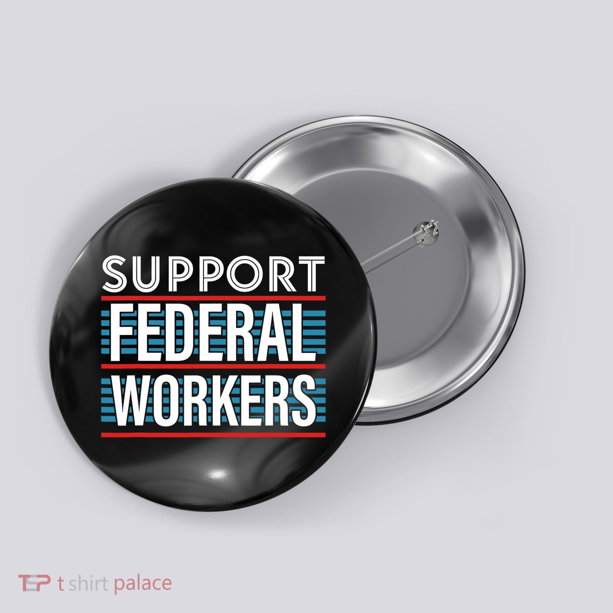 Support Federal Workers Button