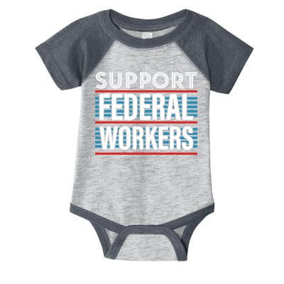 Support Federal Workers Infant Baby Jersey Bodysuit