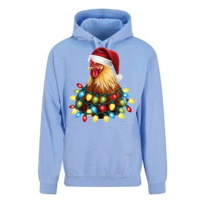 Santa Funny Xmas Tree Chicken Hilarious Christmas Unisex Surf Hoodie