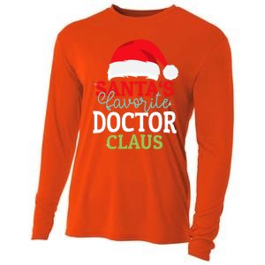 SantaS Favorite Xmas Doctor Christmas Claus Pjs Gift Cooling Performance Long Sleeve Crew