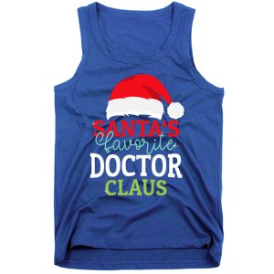 SantaS Favorite Xmas Doctor Christmas Claus Pjs Gift Tank Top