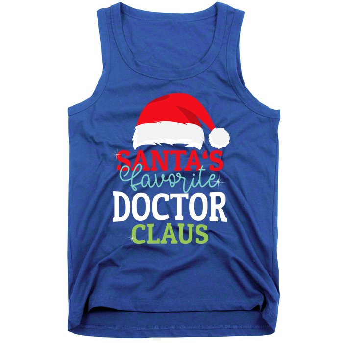 SantaS Favorite Xmas Doctor Christmas Claus Pjs Gift Tank Top