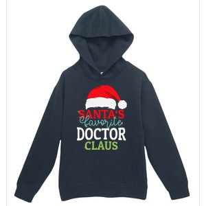 SantaS Favorite Xmas Doctor Christmas Claus Pjs Gift Urban Pullover Hoodie