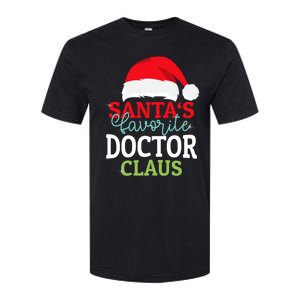 SantaS Favorite Xmas Doctor Christmas Claus Pjs Gift Softstyle CVC T-Shirt