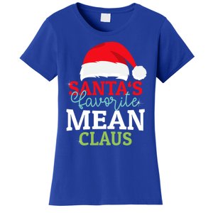 SantaS Favorite Xmas Mean Christmas Claus Pjs Gift Women's T-Shirt