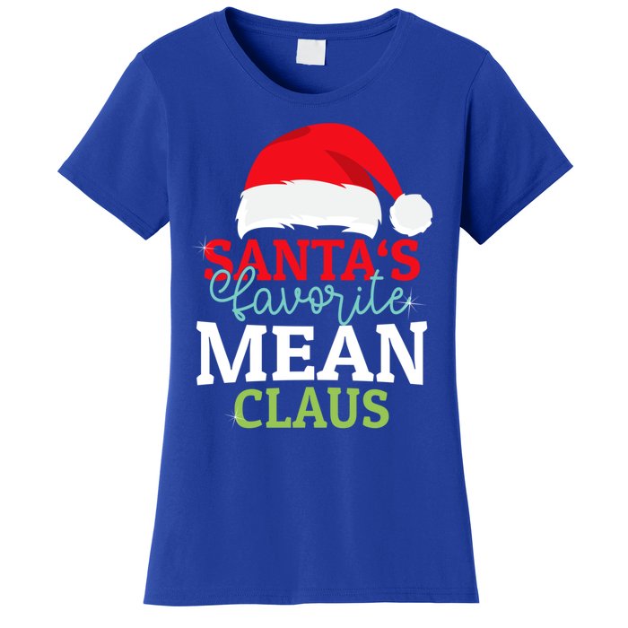 SantaS Favorite Xmas Mean Christmas Claus Pjs Gift Women's T-Shirt