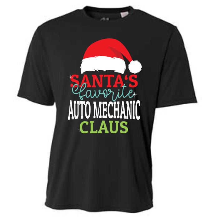 Santas Favorite Xmas Auto Mechanic Christmas Claus Pjs Cooling Performance Crew T-Shirt