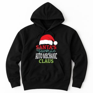 Santas Favorite Xmas Auto Mechanic Christmas Claus Pjs Hoodie