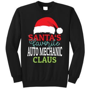 Santas Favorite Xmas Auto Mechanic Christmas Claus Pjs Sweatshirt