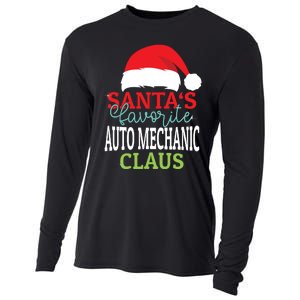 Santas Favorite Xmas Auto Mechanic Christmas Claus Pjs Cooling Performance Long Sleeve Crew