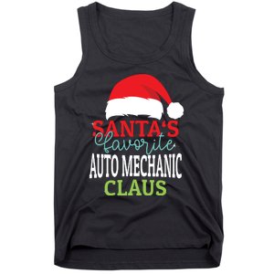 Santas Favorite Xmas Auto Mechanic Christmas Claus Pjs Tank Top