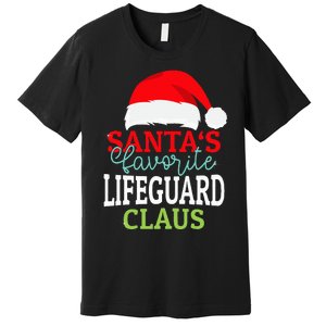 Santa's Favorite Xmas Lifeguard Christmas Claus PJS Premium T-Shirt