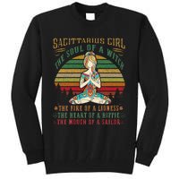 Sagittarius for Yoga Black Wo Birthday Gifts Tall Sweatshirt