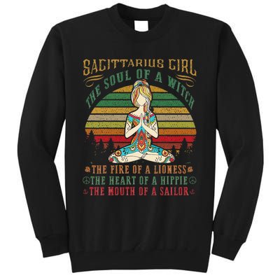 Sagittarius for Yoga Black Wo Birthday Gifts Tall Sweatshirt