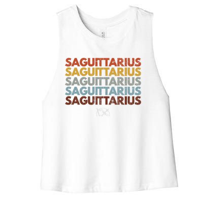 Sagittarius Funny Zodiac Graphic Meaningful Gift Women's Racerback Cropped Tank