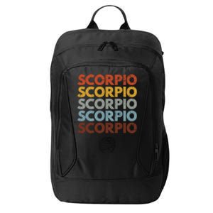 Scorpio Funny Zodiac Graphic Great Gift City Backpack