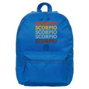 Scorpio Funny Zodiac Graphic Great Gift 16 in Basic Backpack