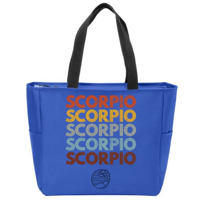 Scorpio Funny Zodiac Graphic Great Gift Zip Tote Bag