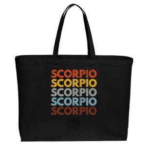 Scorpio Funny Zodiac Graphic Great Gift Cotton Canvas Jumbo Tote