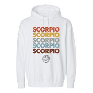 Scorpio Funny Zodiac Graphic Great Gift Garment-Dyed Fleece Hoodie