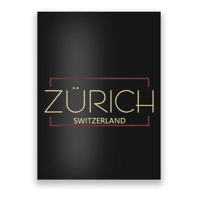 Simple Fashion Zurich Switzerland Poster