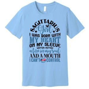 Sagittarius Funny Zodiac Sign Graphic Funny Gift Premium T-Shirt