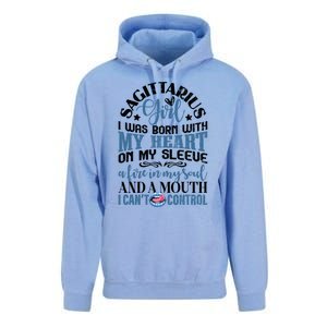 Sagittarius Funny Zodiac Sign Graphic Funny Gift Unisex Surf Hoodie