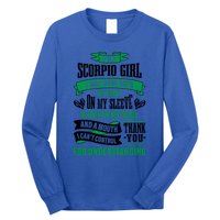 Scorpio Funny Zodiac Sign Gift Meaningful Gift Long Sleeve Shirt