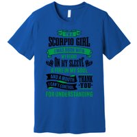 Scorpio Funny Zodiac Sign Gift Meaningful Gift Premium T-Shirt