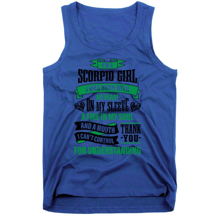 Scorpio Funny Zodiac Sign Gift Meaningful Gift Tank Top