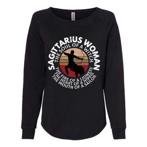 Sagittarius Funny Zodiac Sign Graphic Gift Womens California Wash Sweatshirt