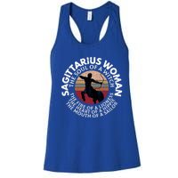 Sagittarius Funny Zodiac Sign Graphic Gift Women's Racerback Tank